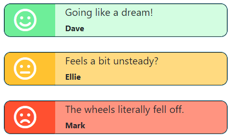 Status Message Examples